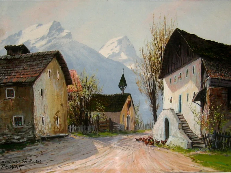 1880-Paul H. Wolff - Lavairsch nell'Oberinntal